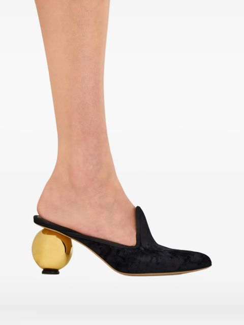 Ferragamo 70mm leather mules - Black
