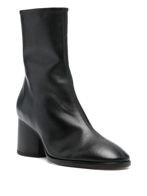 Aeyde 65mm leather ankle boots - Black - zdjęcie produktu nr 2