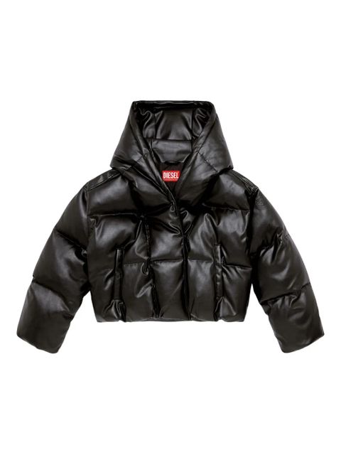 Diesel W-Illey hooded puffer jacket - Black - zdjęcie produktu nr 1