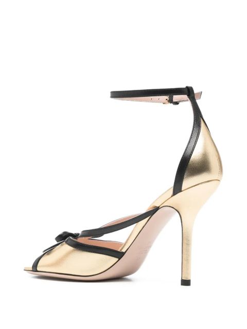 Valentino Garavani bow-detail strap sandals - Gold