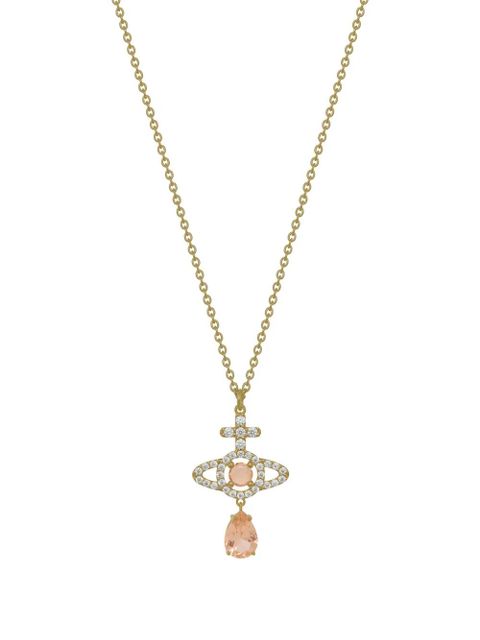 Vivienne Westwood Olympia crystal-embelished necklace - Gold - zdjęcie produktu nr 1