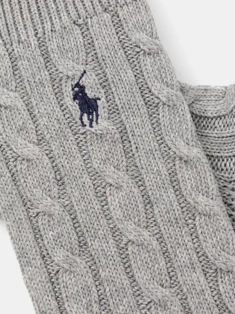 Polo Ralph Lauren skarpetki damskie kolor szary 455955244