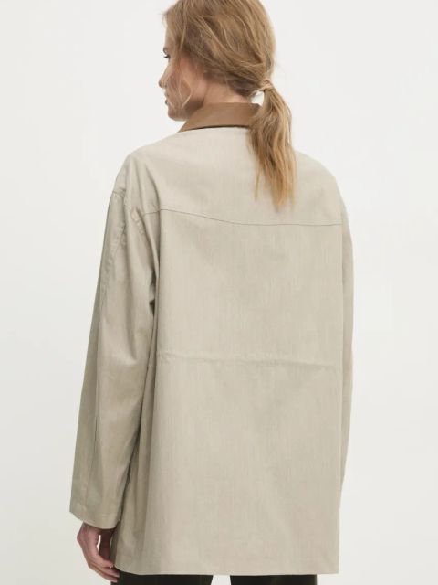 Answear.LAB kurtka kolor beżowy przejściowa