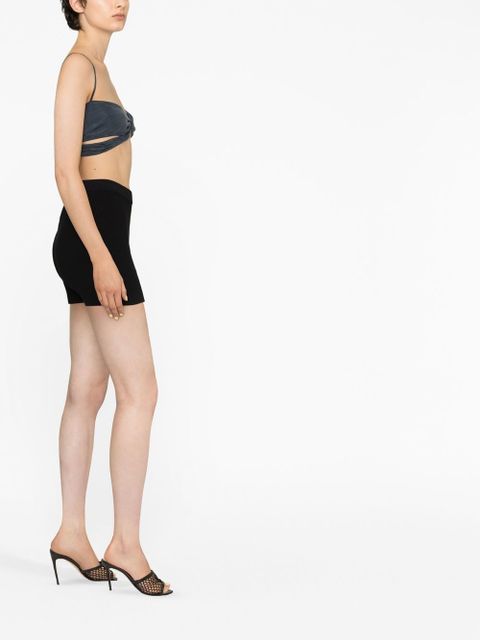 Jacquemus Le Short Pralu knitted shorts - Black