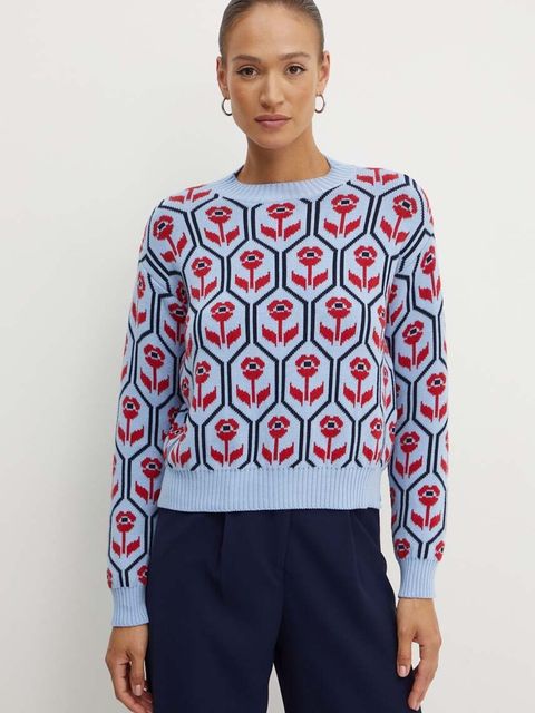 Weekend Max Mara sweter damski kolor niebieski 2425366241600