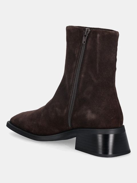 Vagabond Shoemakers botki zamszowe BLANCA damskie kolor brązowy na słupku 5217-240-31