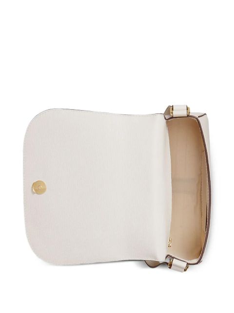 Lauren Ralph Lauren logo-plaque crossbody bag - White