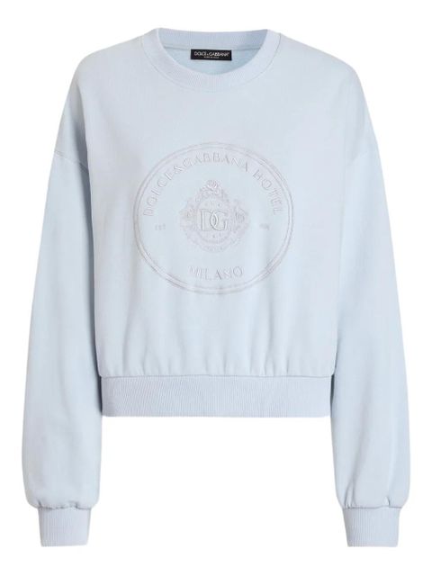 Dolce & Gabbana logo-detail sweatshirt - Blue - zdjęcie produktu nr 1