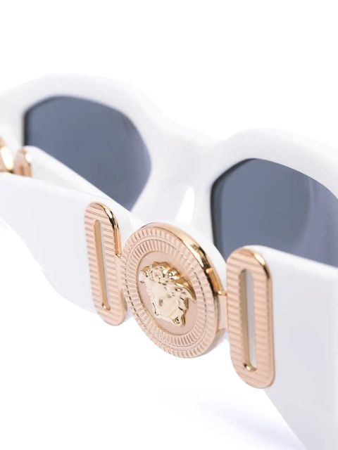 Versace Eyewear Biggie geometric-frame sunglasses - White