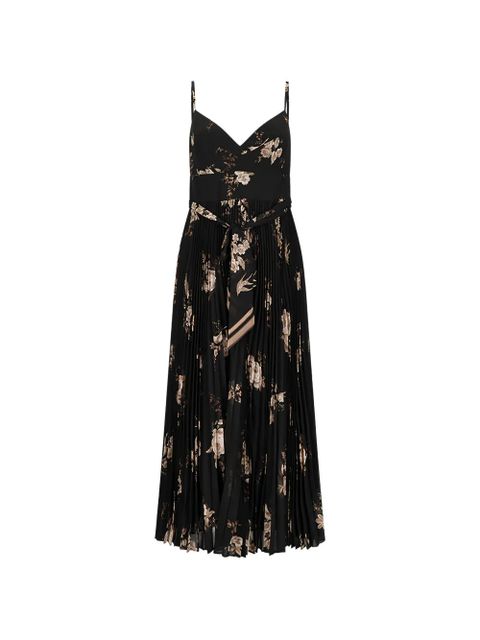 ZIMMERMANN pleated floral dress - Black - zdjęcie produktu nr 1