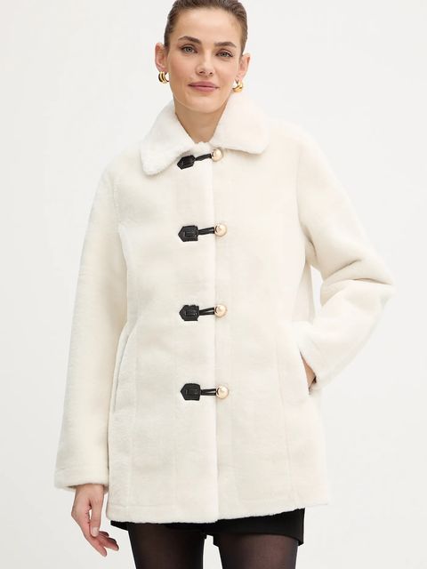 Morgan płaszcz kolor beżowy GSIXTY - zdjęcie produktu nr 1