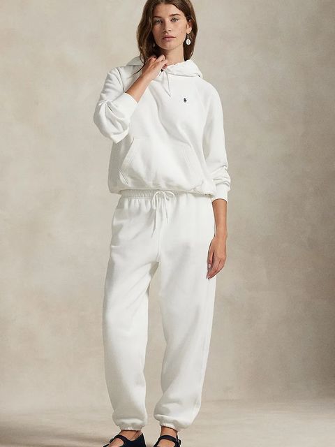 Polo Ralph Lauren bluza damska kolor biały z kapturem melanżowa 211971691 - zdjęcie produktu nr 2