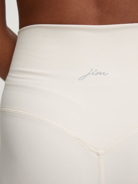 JOYINME szorty do jogi Movement kolor beżowy gładkie high waist Szorty.Movement