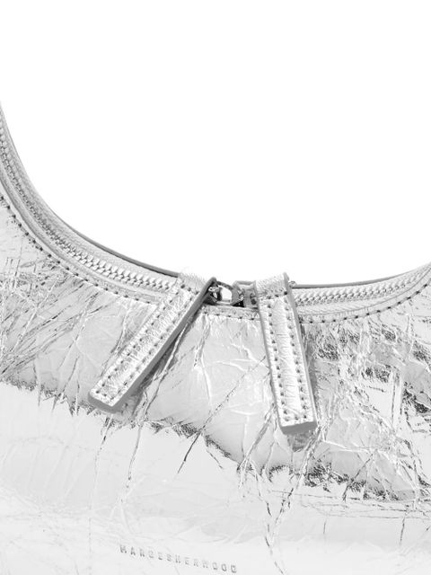 Marge Sherwood Hobo metallic-effect shoulder bag - Grey - zdjęcie produktu nr 2