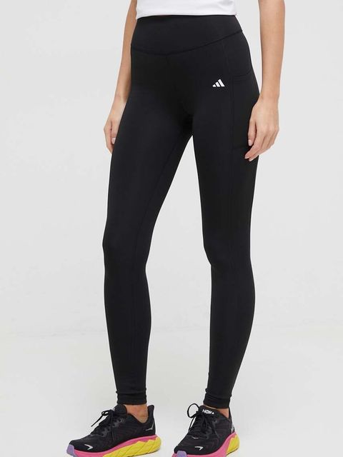 adidas Performance legginsy treningowe Optime kolor czarny gładkie IQ2688 - zdjęcie produktu nr 1