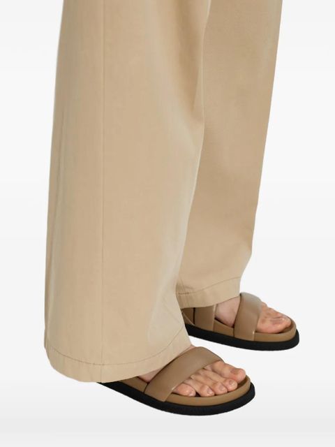 Max Mara leather slingback sandals - Neutrals