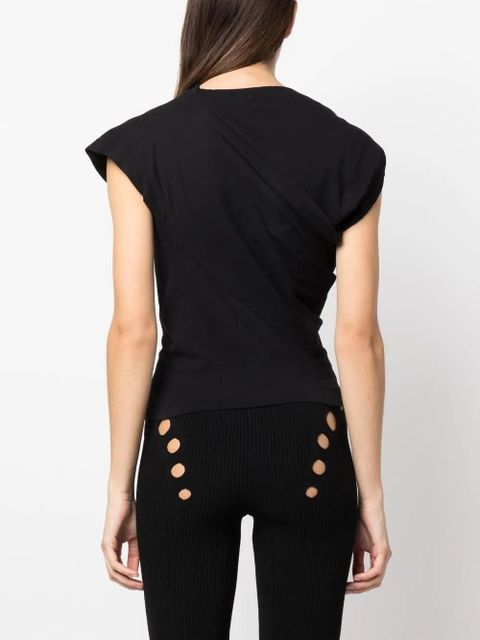 Vivienne Westwood asymmetric draped T-shirt - Black