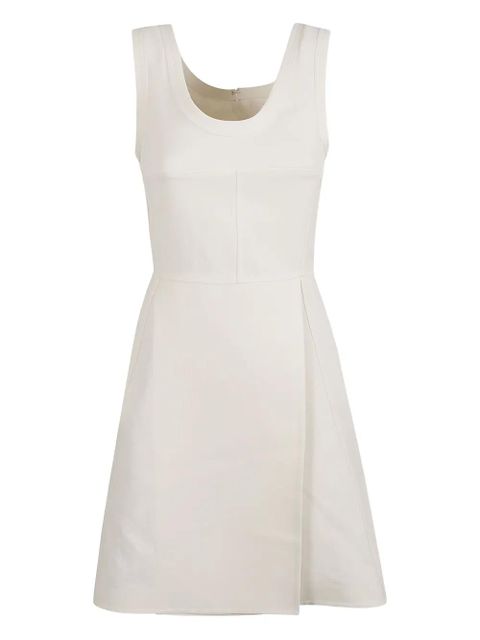 Jil Sander panelled sleeveless mini dress - Neutrals
