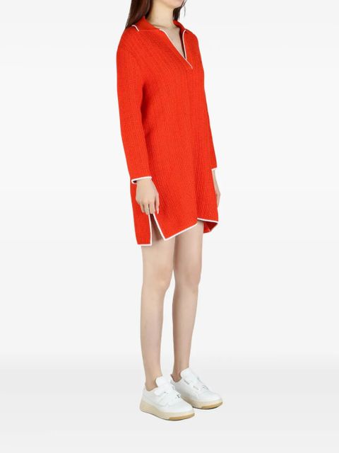 Givenchy 4g-embroidered mini dress - Orange