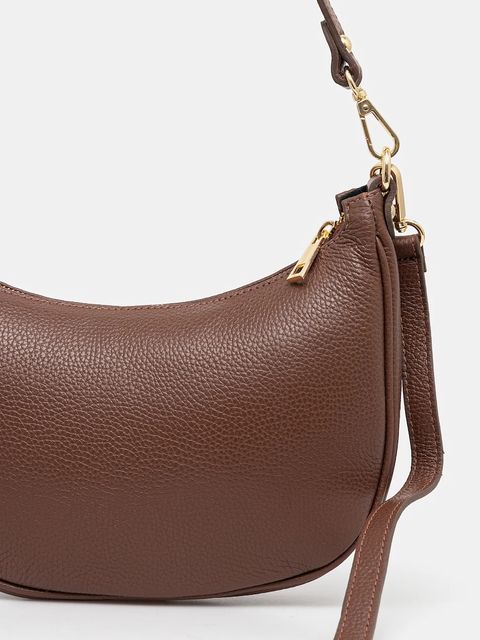 Answear.LAB torebka skórzana kolor brązowy