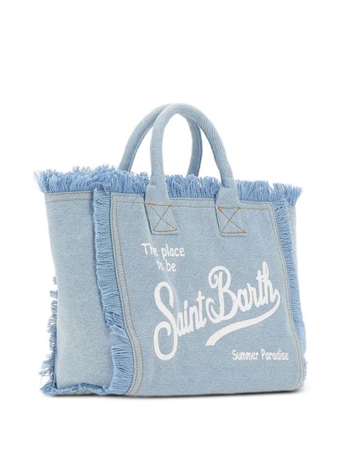MC2 Saint Barth Colette fringe-trimmed tote bag - Blue - zdjęcie produktu nr 2