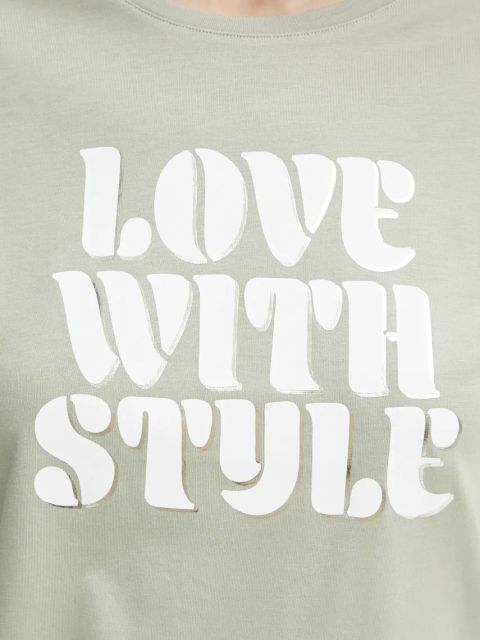 Morgan t-shirt DSTYLE damski kolor zielony DSTYLE