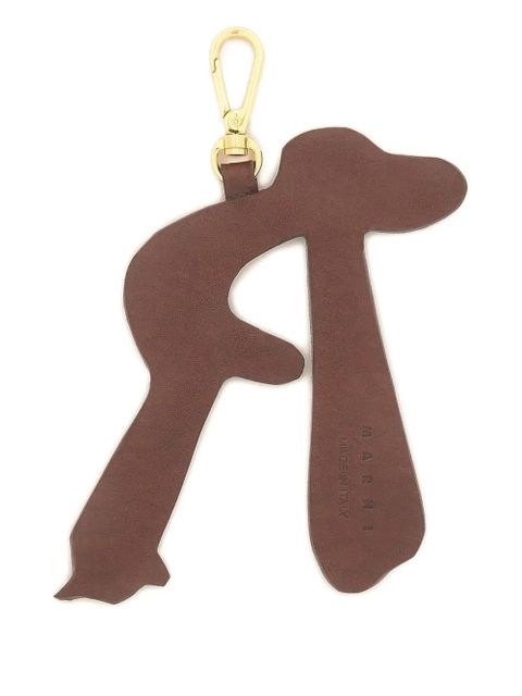 Marni rhinestone-embellishment charm keyring - Brown - zdjęcie produktu nr 2