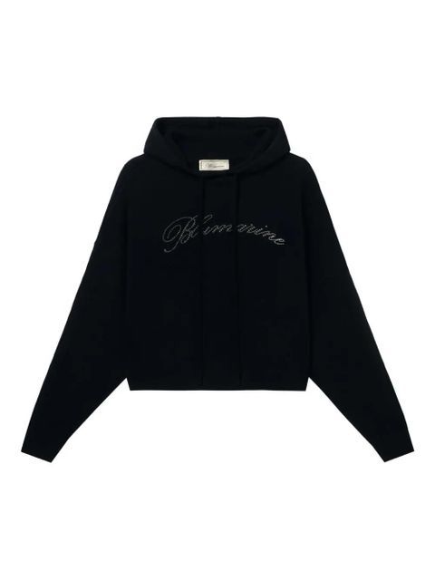 Blumarine crystal-embellished hoodie - Black - zdjęcie produktu nr 1
