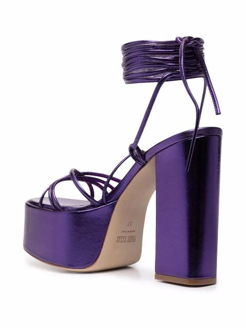 Paris Texas Malena 130mm platform sandals - Purple