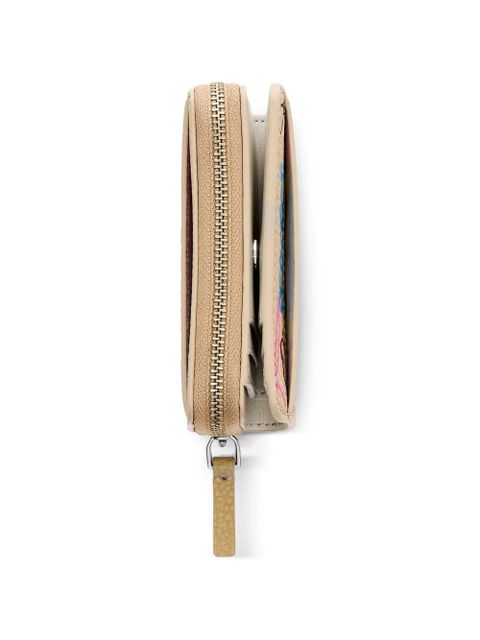 Marc Jacobs Scribble leather mini compact-wallet - Neutrals