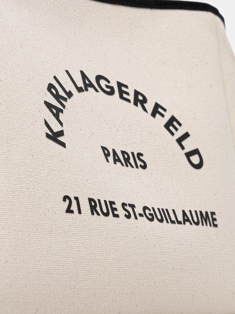 Karl Lagerfeld torebka bawełniana K/RSG kolor beżowy B1W50010