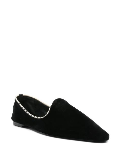 TOTEME velvet flats - Black