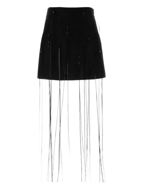 Jil Sander high-waisted A-line mini skirt - Black - zdjęcie produktu nr 1