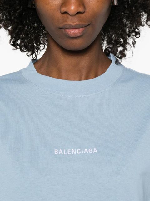 Balenciaga logo T-shirt - Blue