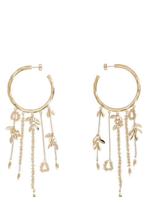 ISABEL MARANT floral hoop earrings - Gold - zdjęcie produktu nr 2