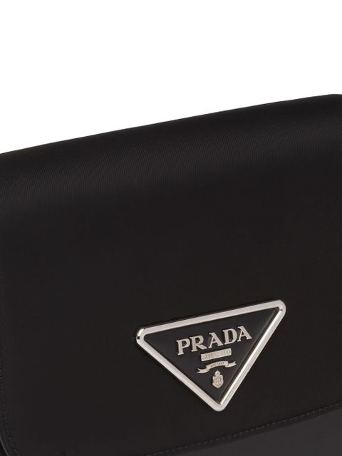Prada Prada Identity logo-plaque shoulder bag - Black