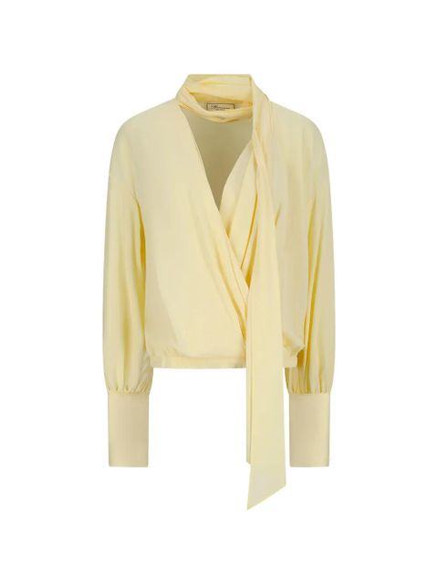 Blumarine tie-neck blouse - Yellow - zdjęcie produktu nr 1