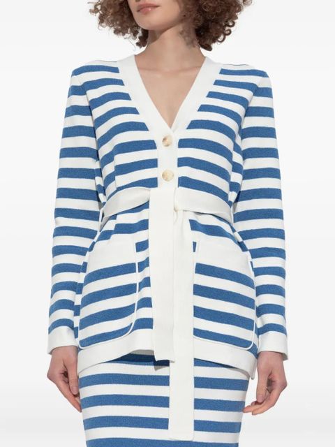 Posse striped belted cardigan - Blue - zdjęcie produktu nr 2