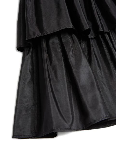 Valentino Garavani ruffled taffeta skirt - Black