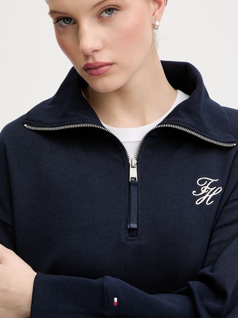 Tommy Hilfiger sukienka kolor granatowy mini prosta WW0WW48432