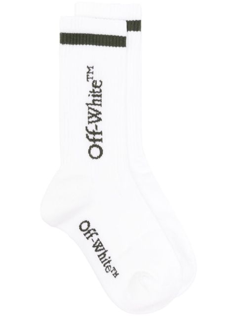 Off-White Line Mid Bookish ribbed socks