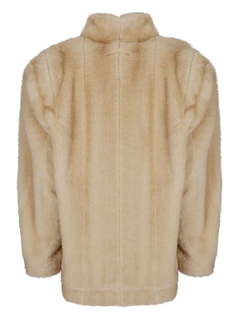 MM6 Maison Margiela faux-fur jacket - Neutrals