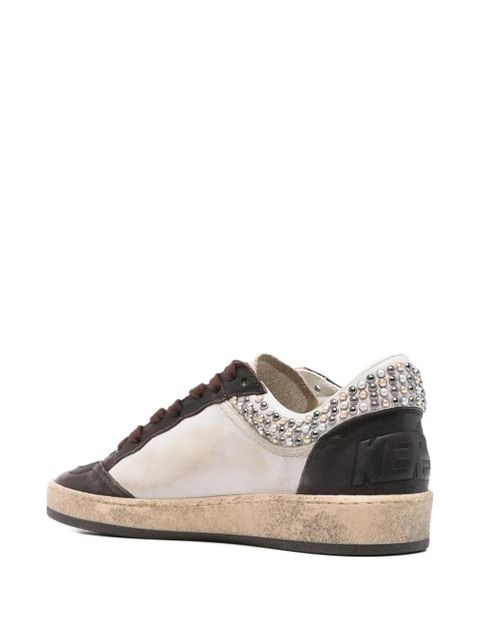Golden Goose star embellished sneakers - Brown