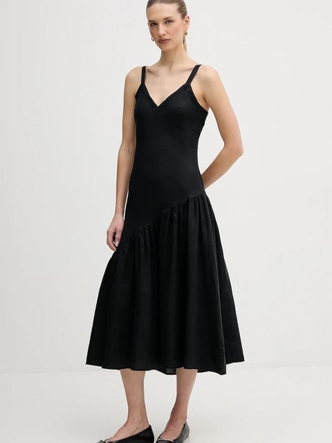 Dkny sukienka lniana - zdjęcie produktu nr 1