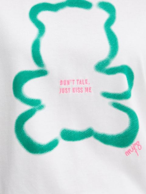 Twinset t-shirt bawełniany damski kolor biały 252AQ2120