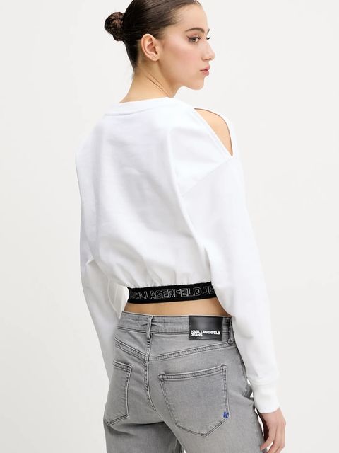 Karl Lagerfeld Jeans bluza damska kolor biały gładka A2W20062