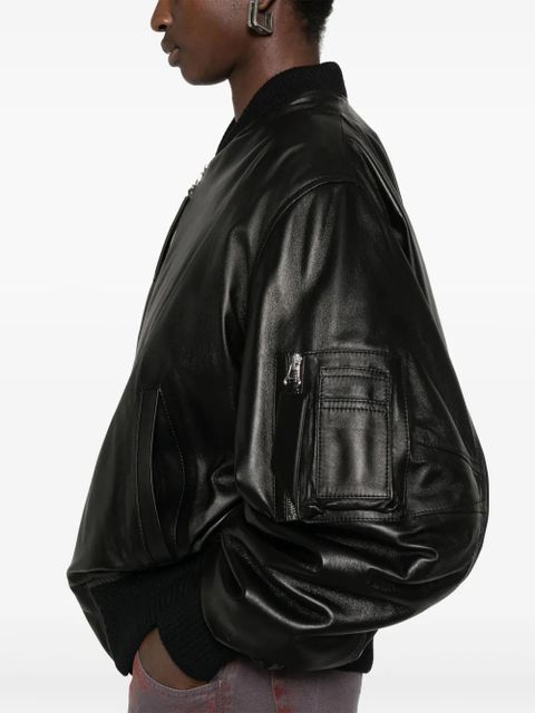 The Attico Anja bomber jacket - Black