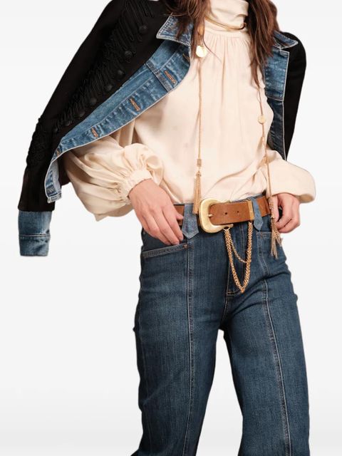 Johanna Ortiz Flying Sky tie-neck top - Neutrals