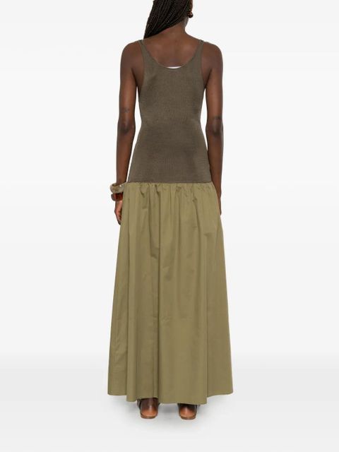 The Frankie Shop Iliya drop-waist maxi dress - Green - zdjęcie produktu nr 2