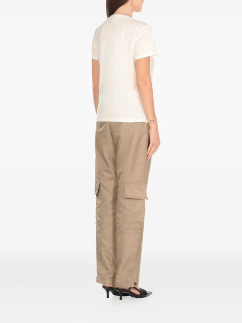 PINKO Love Birds studded T-shirt - Neutrals